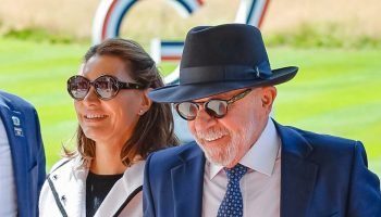 Presidente Lula (PT) durante sua chegada ao G7, em Évian-les-Bains, na França —