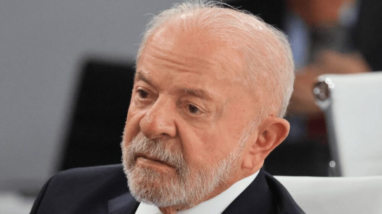 Presidente Lula (PT) chegando no G7, nesta quarta-feira (17) — Foto: Presidente