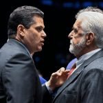 Foto: Presidente do Senado, Davi Alcolumbre (União-PA), e o senador Jaques Wagne