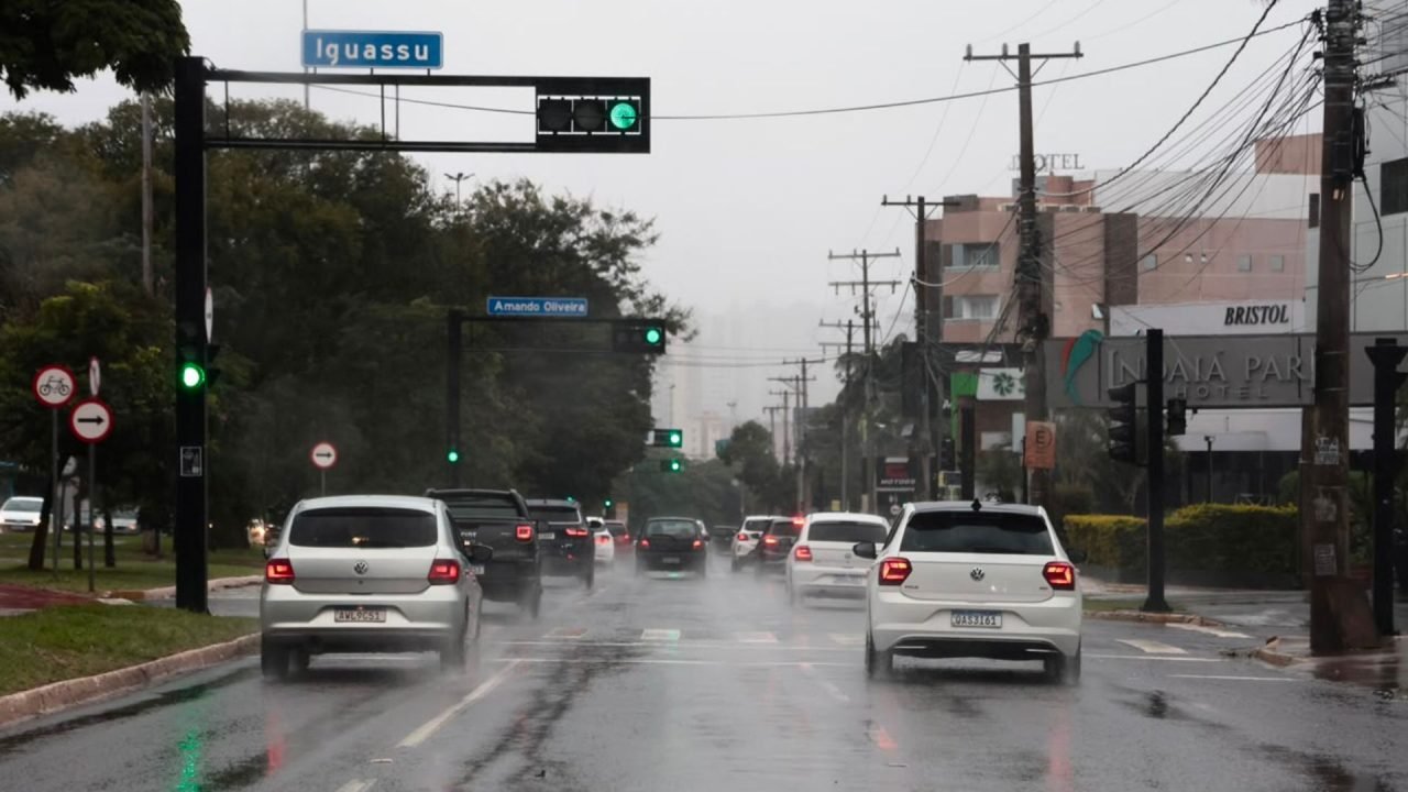 Tempo de chuva em Campo Grande — Foto: Tempo de chuva em Campo Grande (Foto: Mad