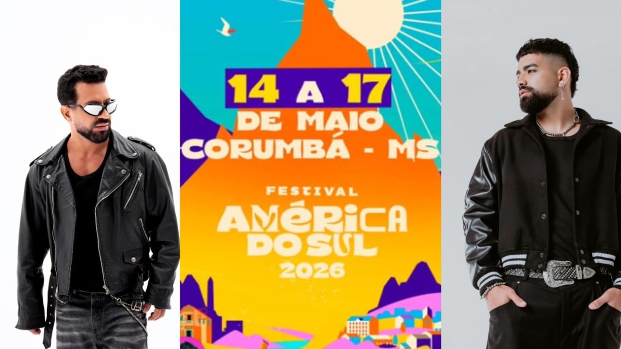 DJ Dennis e Dilsinho se apresentam no Festival América do Sul. — Foto: DJ Dennis