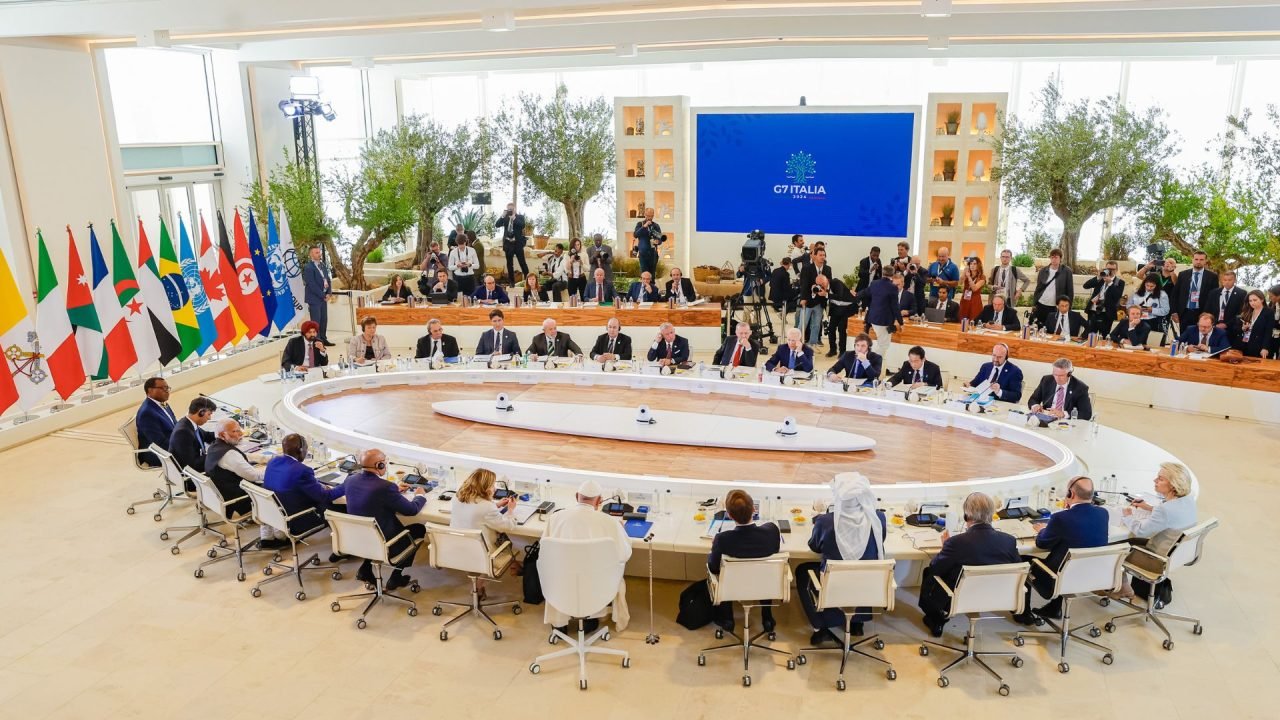Cúpula do G7 e países convidados em 2024. (Foto: Ricardo Stuckert/PR)