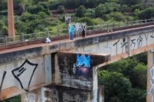 Ponte do Esqueleto, local onde Maria Eduarda Rodrigues morreu. (Foto: Reprodução