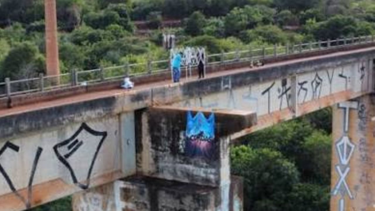 Ponte do Esqueleto, local onde Maria Eduarda Rodrigues morreu. (Foto: Reprodução
