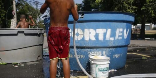 As crianças estão mais expostas a riscos climáticos. (Foto: Fernando Frazão/Agên