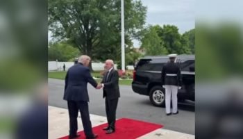 Lula chega à Casa Branca e encontra Trump. (Foto: Reprodução/ Redes Sociais)