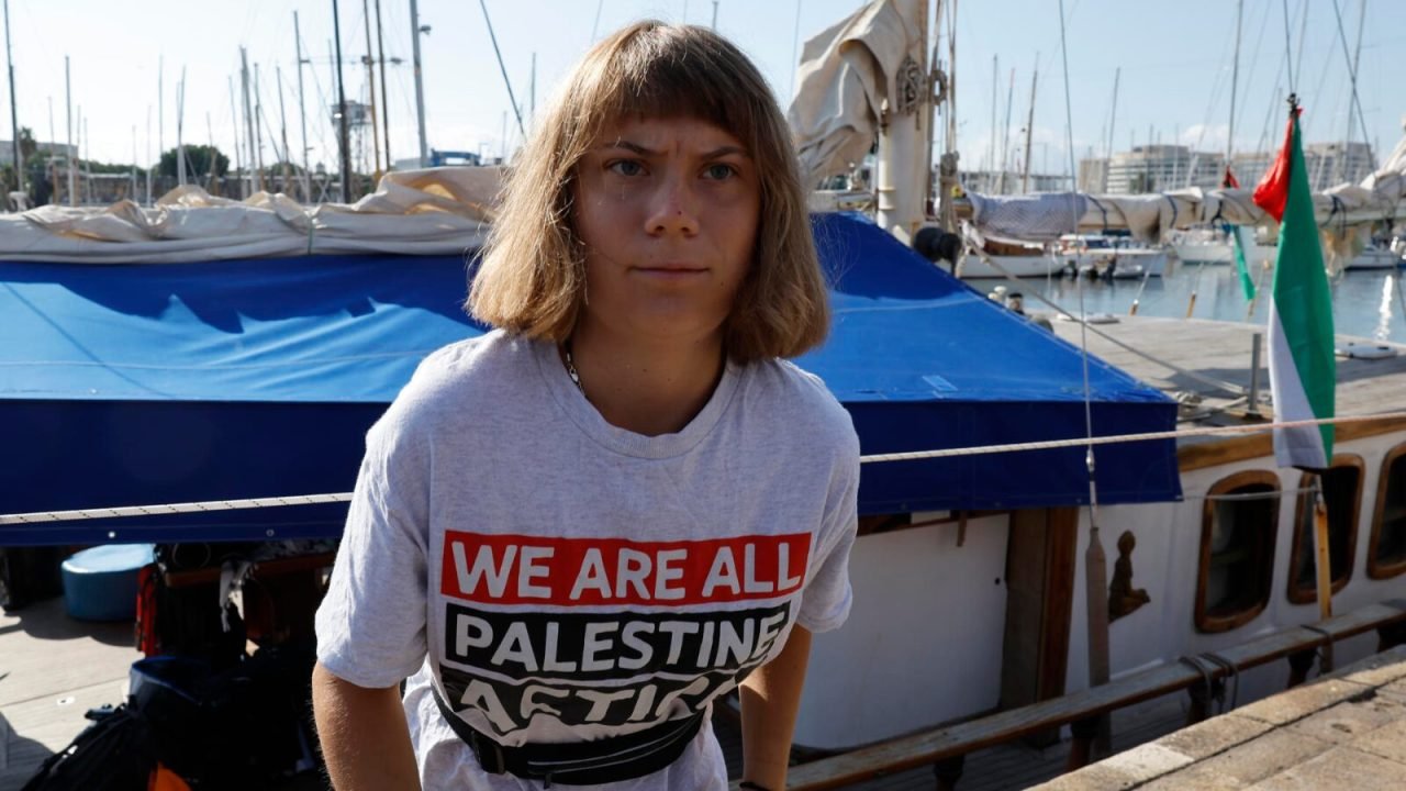 Greta Thunberg é detida em protesto pró-Palestina