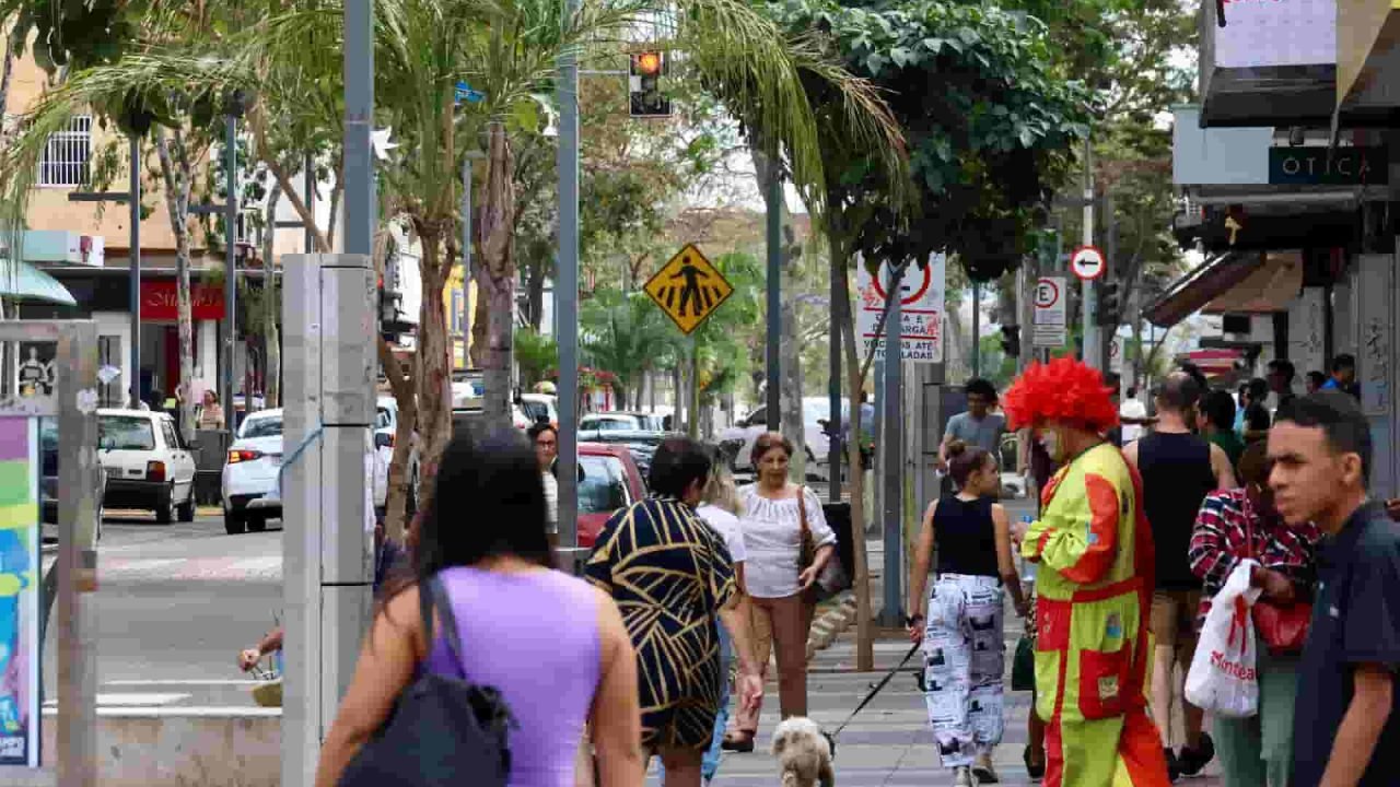 Foto: Centro de Campo Grande. (Foto: Eliel Dias, Jornal Midiamax)