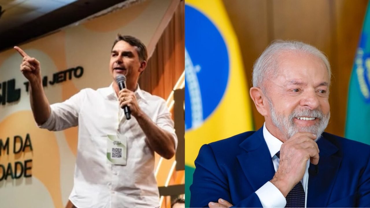 Flavio-Bolsonaro-e-Lula-2o-turno-eleicoes-2026