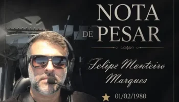 Foto: O copiloto do helicóptero da Polícia Civil do Rio de Janeiro, Felipe Monte