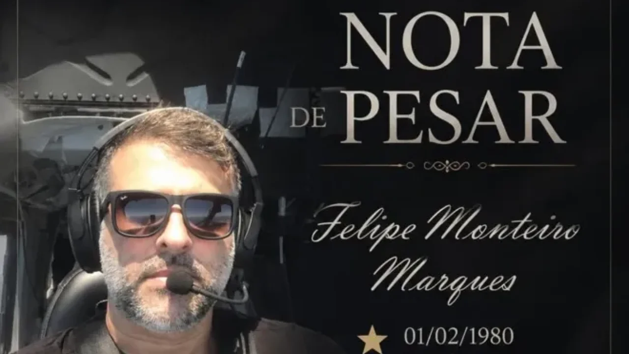 Foto: O copiloto do helicóptero da Polícia Civil do Rio de Janeiro, Felipe Monte
