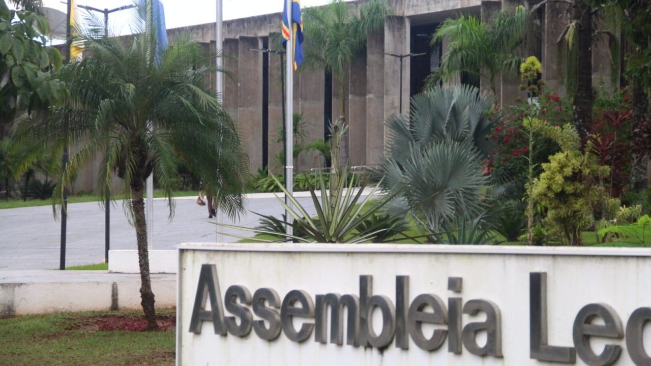Fachada da Alems. — Foto: Fachada da Alems. (Foto: Vinicios Araújo, Midiamax)