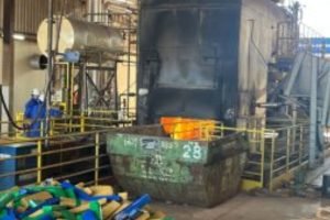 Foram incinerados 6 toneladas e 702 kg de drogas. — Foto: Foram incinerados 6 to