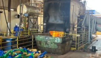 Foram incinerados 6 toneladas e 702 kg de drogas. — Foto: Foram incinerados 6 to