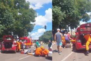 Acidente aconteceu por volta de 12h30 deste domingo — Foto: Acidente aconteceu p