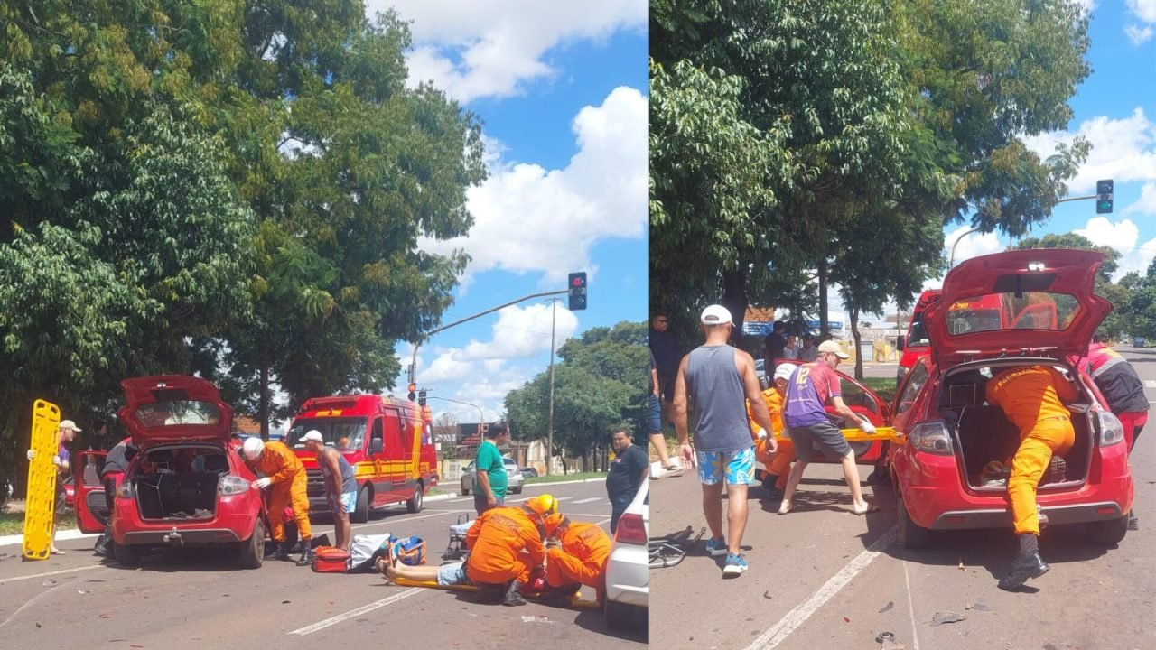 Acidente aconteceu por volta de 12h30 deste domingo — Foto: Acidente aconteceu p