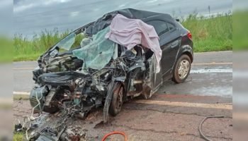 Acidente aconteceu entre Deodápolis e Ivinhema. (Foto: Reprodução, Iviagora)