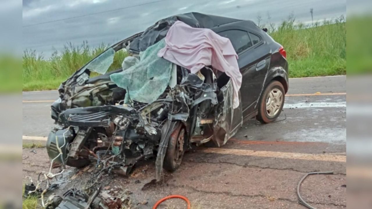 Acidente aconteceu entre Deodápolis e Ivinhema. (Foto: Reprodução, Iviagora)