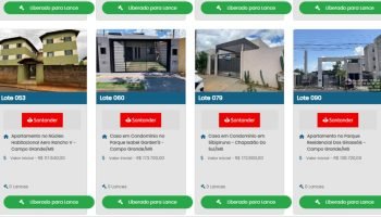 Imóveis estão localizados em Campo Grande e em algumas cidades do interior de MS