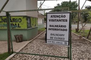 Balneário Municipal de Bonito foi fechado (Foto: reprodução)