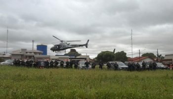Foto: Helicópteros foram usados na ação (Divulgação PC)
