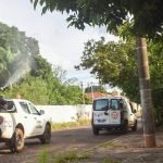 Fumacê. (Divulgação, PMCG) — Foto: Fumacê. (Divulgação, PMCG)