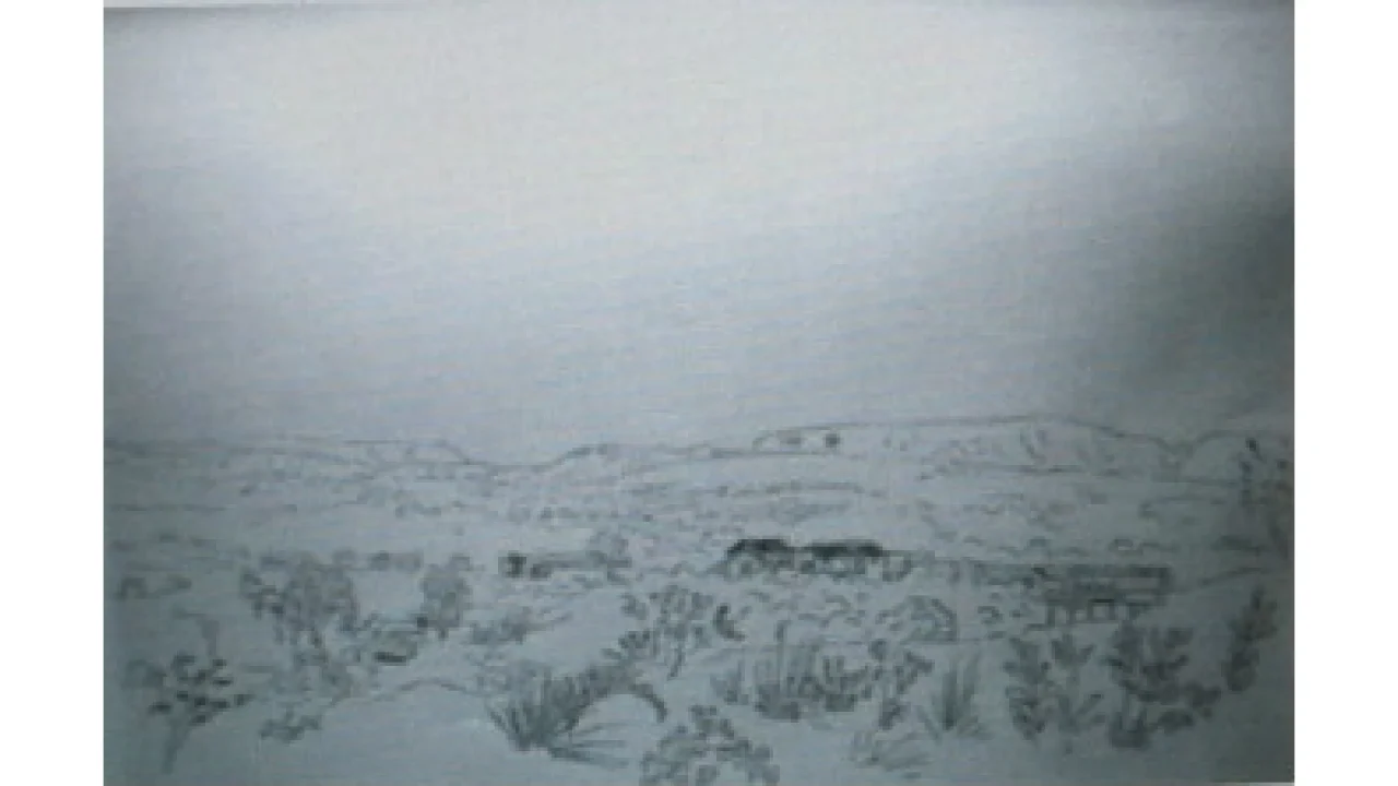 Camapuã visto por Hercules Florence em 1826 — Foto: Camapuã visto por Hercules F