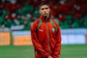 Jogador Achraf Hakimi da Seleção de Marrocos. — Foto: Jogador Achraf Hakimi da S