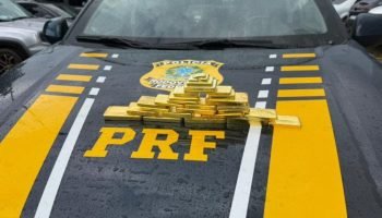 Imagem de 15,5 quilos de ouro apreendidos do garimpo ilegal, retirados da Terra