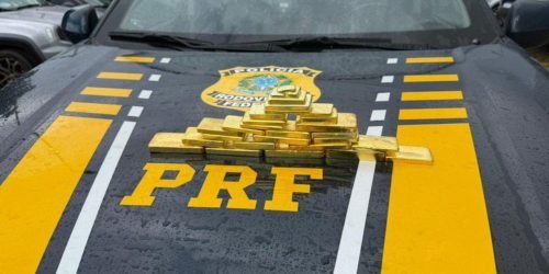 Imagem de 15,5 quilos de ouro apreendidos do garimpo ilegal, retirados da Terra