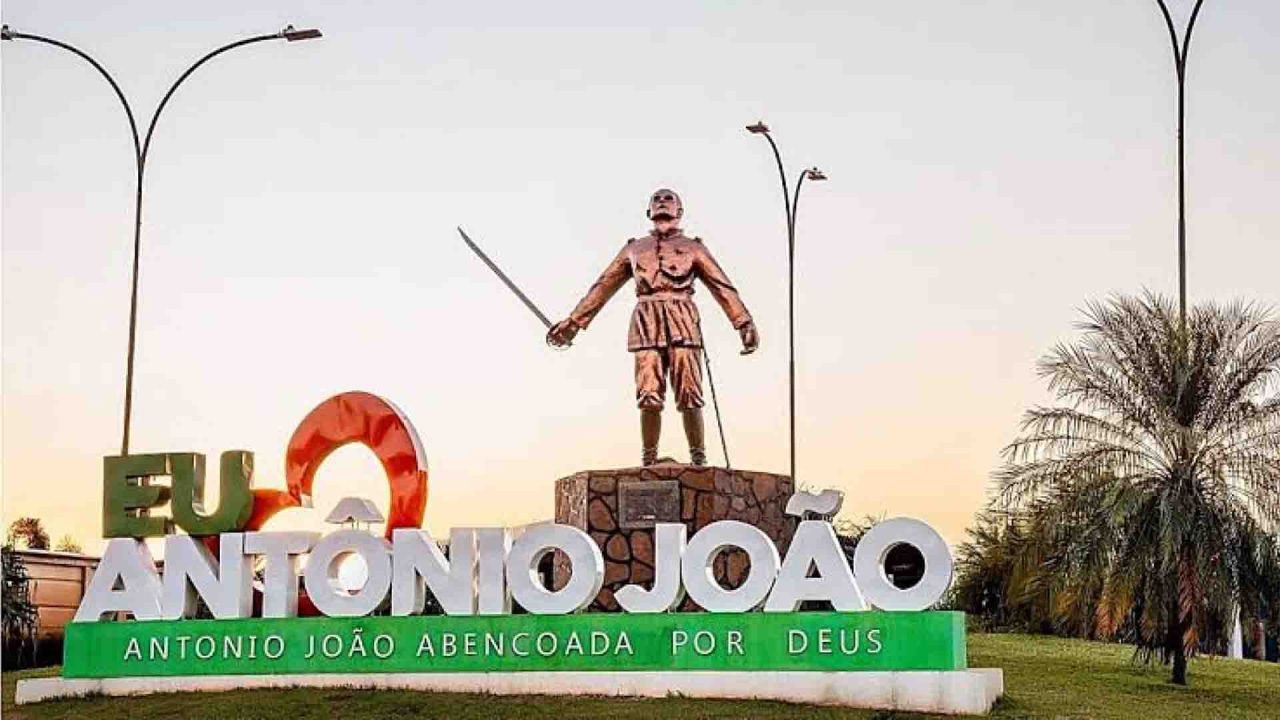 Antônio João está a 280 km de Campo Grande. (PMAJ, Divulgação) — Foto: Antônio J