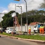 Equipamento está em implantação no sentido centro-bairro. — Foto: Equipamento es