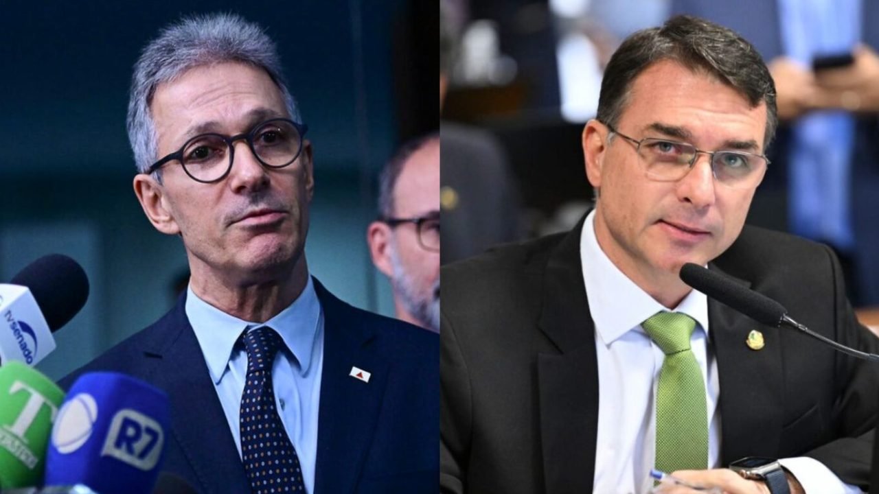 Romeu-Zema-e-Flavio-Bolsonaro-eleicoes-2026