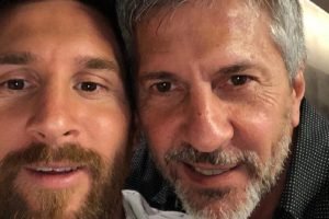 Lionel Messi e seu pai, Jorge Horacio — Foto: Lionel Messi e seu pai, Jorge Hora