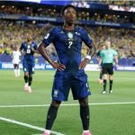 Vini Jr. já marcou dois gols na Copa do Mundo de 2026 — Foto: Vini Jr. já marcou