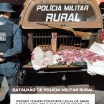 Carne ilegal apreendida. — Foto: Carne ilegal apreendida. (Foto: Polícia Militar