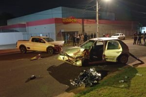 Motorista morreu em acidente na Rua Sunko Yonamine. (Foto: Leitor Midiamax)