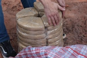 Drogas embaladas que seriam comercializadas. — Foto: Drogas embaladas que seriam
