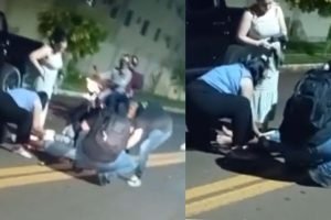 Acidente envolveu dois veículos. (Reprodução Fala Povo Midiamax) — Foto: Acident
