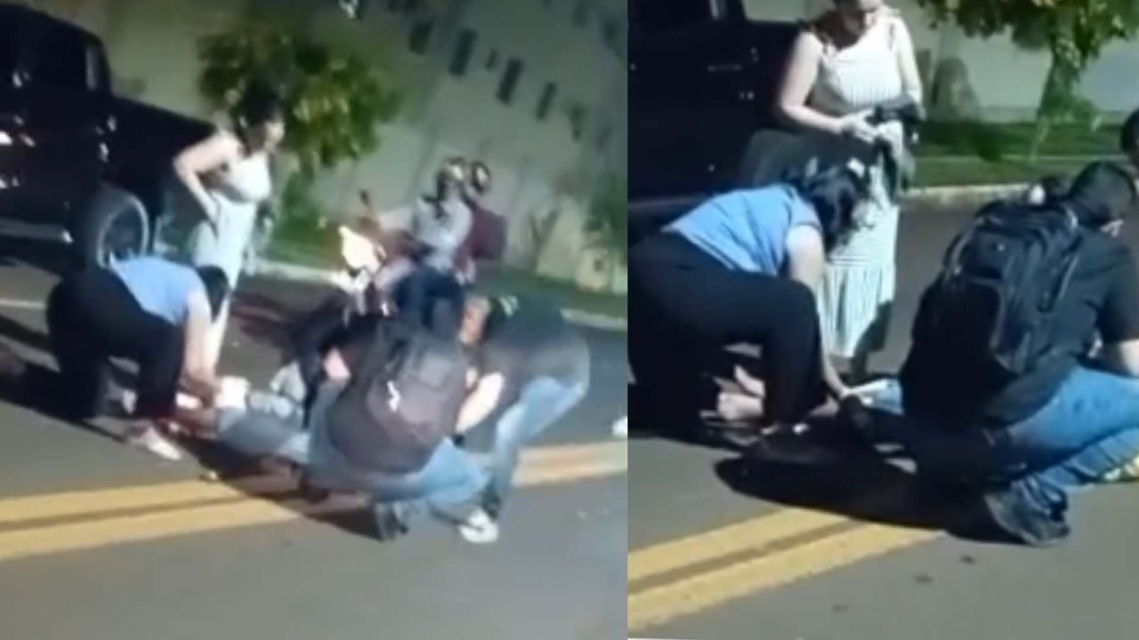 Acidente envolveu dois veículos. (Reprodução Fala Povo Midiamax) — Foto: Acident