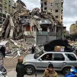 Bombardeios de Israel no sul de Beirute deixam três mortos — Foto: Bombardeios d