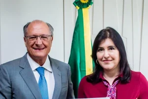 Foto: O vice-presidente da República, Geraldo Alckmin (PSB) e a ministra do Plan