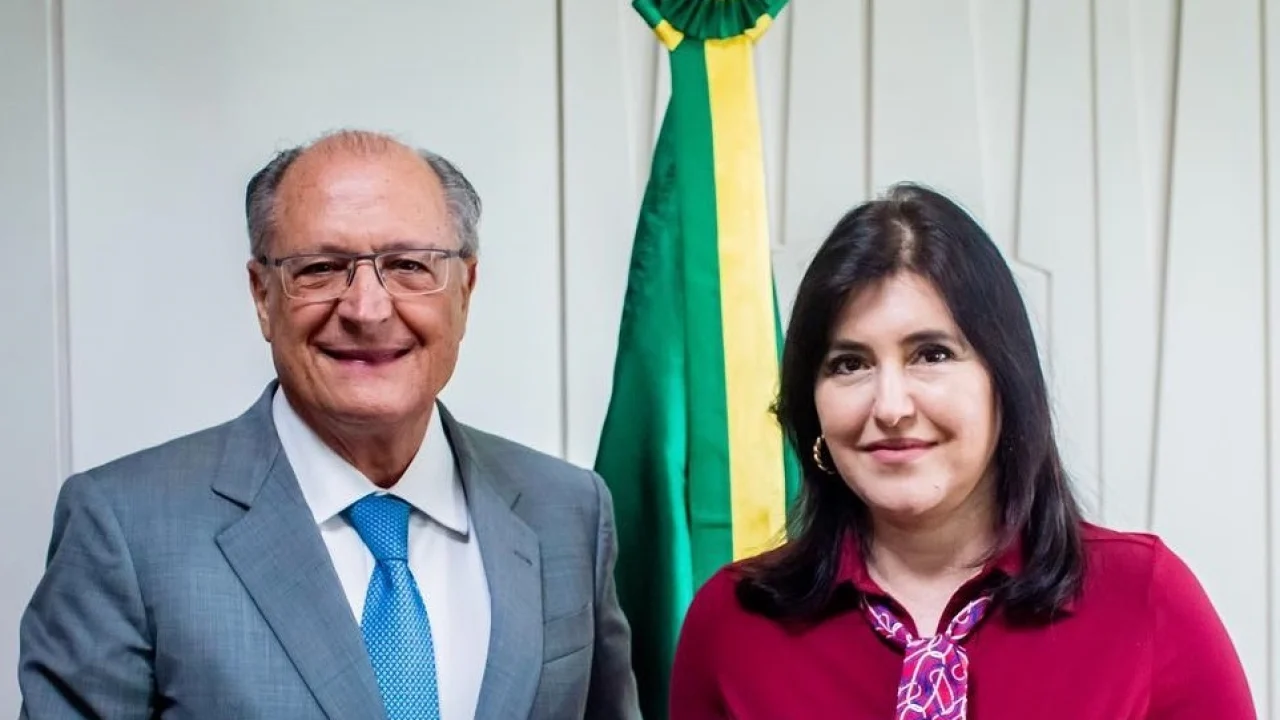 Foto: O vice-presidente da República, Geraldo Alckmin (PSB) e a ministra do Plan