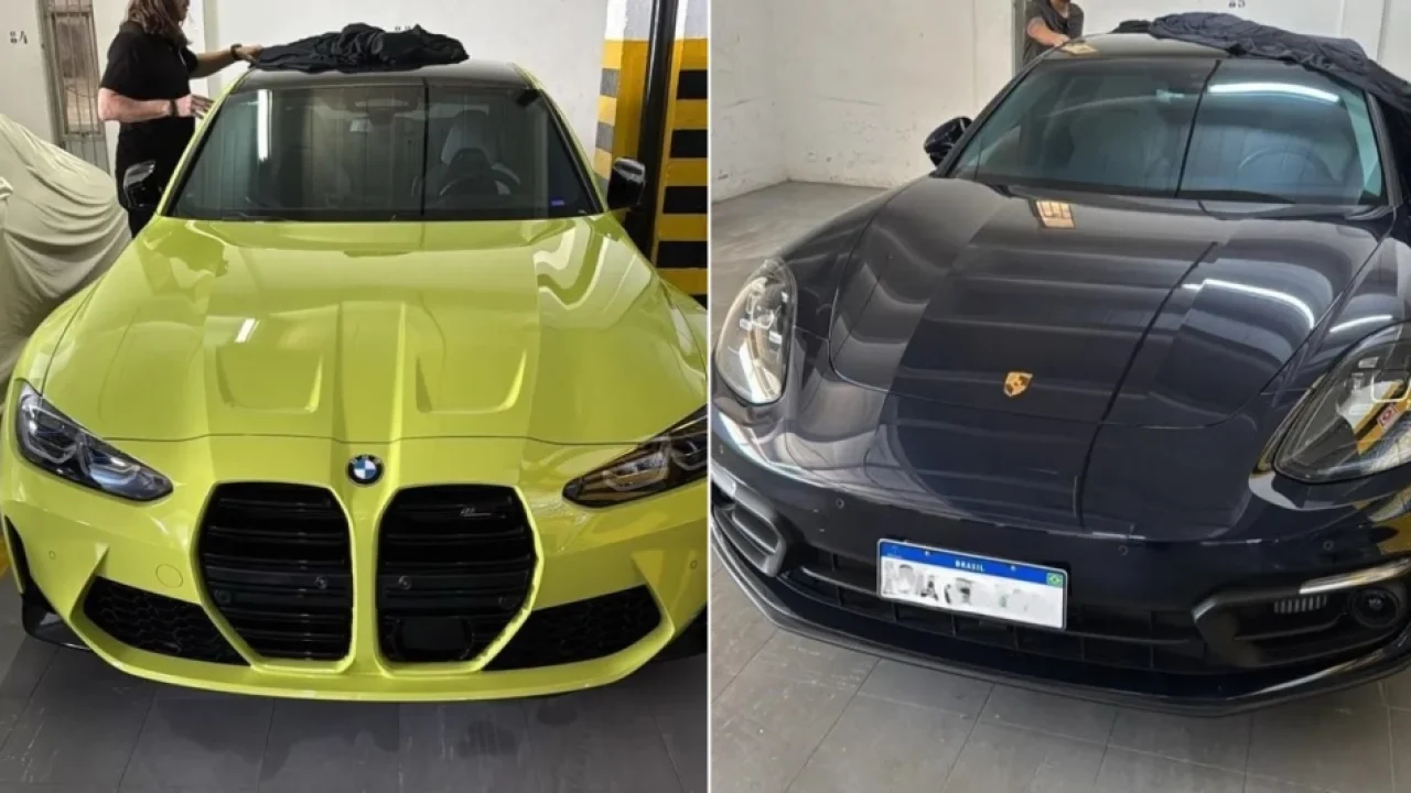 Foto: Esses carros variam entre R$ 69,7 mil e R$ 2,44 milhões - Foto: Polícia Fe