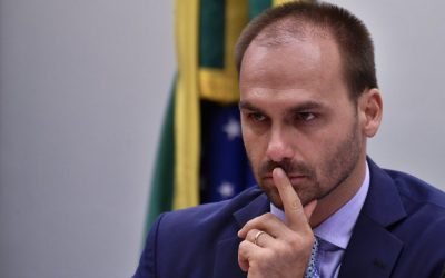Ex-deputado federal Eduardo Bolsonaro (PL-SP). — Foto: Ex-deputado federal Eduar