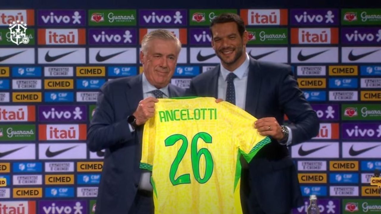 Ancelotti assume como técnico da Seleção Brasileira