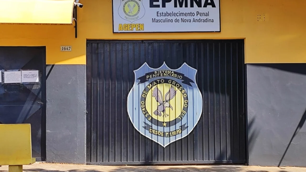 Foto: Fachada do presídio de Nova Andradina - Foto: Jornal da Nova