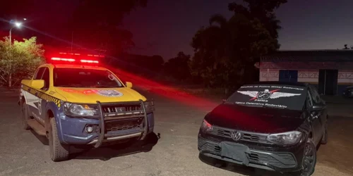 Veículo recuperado - Foto: PMR/Divulgação