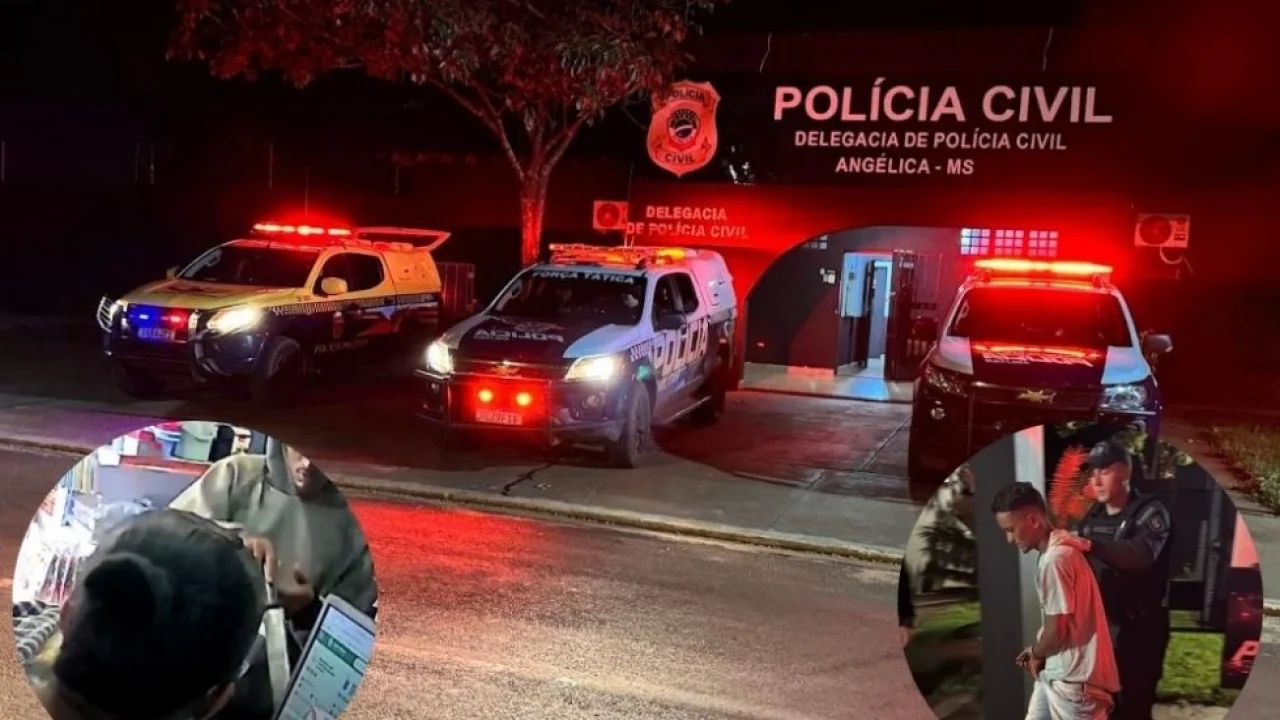 Foto: Suspeito de roubo a comércio em Angélica foi preso após ação conjunta das