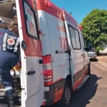Foto: Idoso sofre queda de moto em Nova Andradina - Foto: SAMU/Divulgação